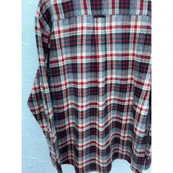 Red Head Brand Co Adult Flannel Checkered Long Sleeve Collared Shirt Red Sz 2XL - Picture 3 of 10